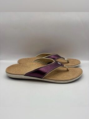 Spenco Women's Yumi
Metallic Rose Purple Flip Flop Sandals